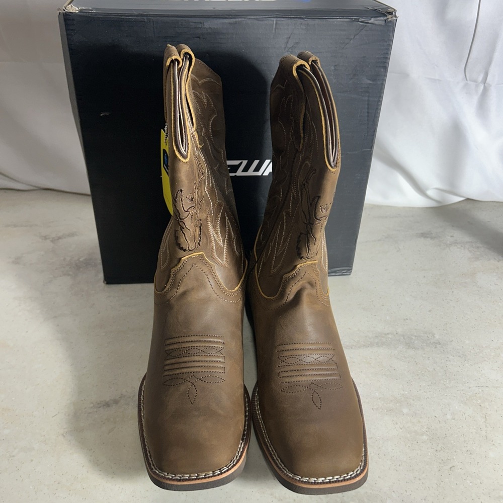 Sureway Brown Cowboy Boots Brown Size 8.5 Mens